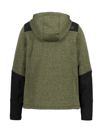 Ulla Popken Sweatjacke in moosgrün