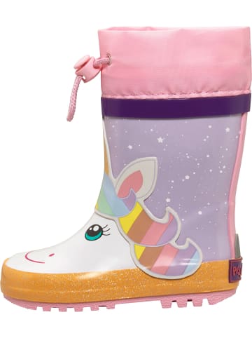Playshoes Gummistiefel Einhorn in Flieder