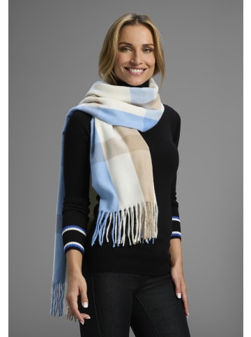 Laura Scott Modeschal in wollweiß-blau-braun