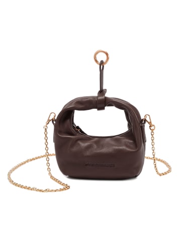 Les Visionnaires Greta Nano Handtasche Leder 17 cm chocolate