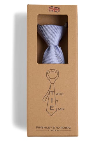 Finshley & Harding London Krawatte Take It Easy in blau - 0001