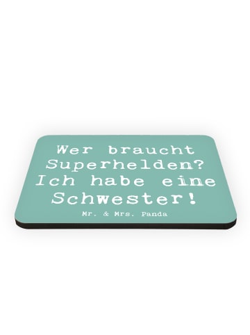 Mr. & Mrs. Panda Magnet Spruch Liebe Schwester mit Spruch in Meeresbrise