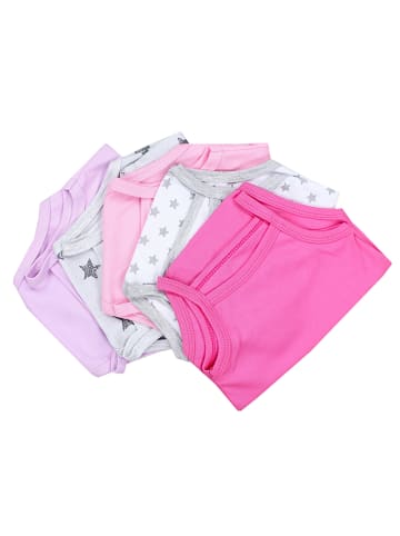 TupTam 5er- Set Bodys in pink/lila