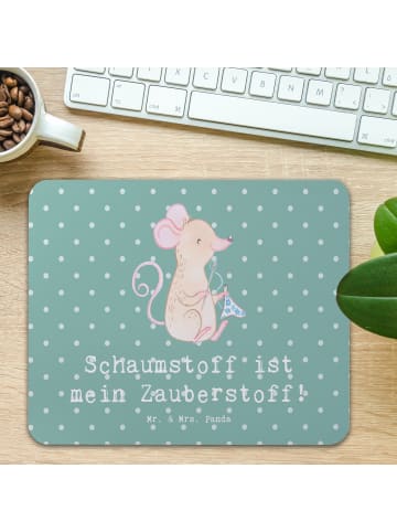 Mr. & Mrs. Panda Mouse Pad Zauber der Polsterin mit Spruch in Meeresbrise
