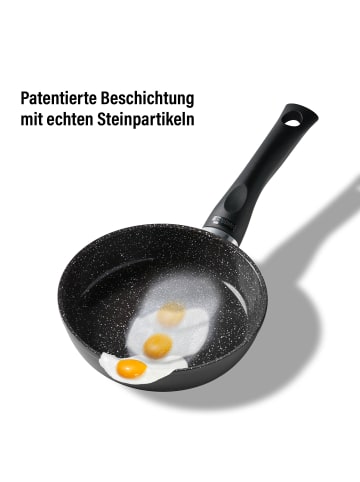 Stoneline Keramik Bratpfanne 16 cm | ohne Deckel in Anthrazit