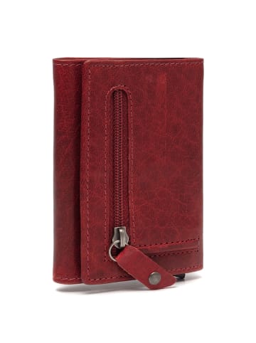 The Chesterfield Brand Paris Kreditkartenetui RFID Schutz Leder 7 cm rot