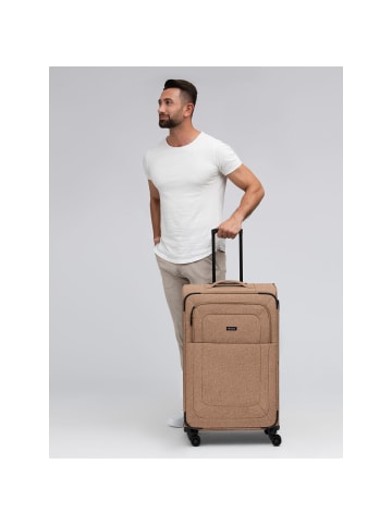 Redolz Essentials 12 LARGE 4 Rollen Trolley 79 cm mit Dehnfalte coffee 1
