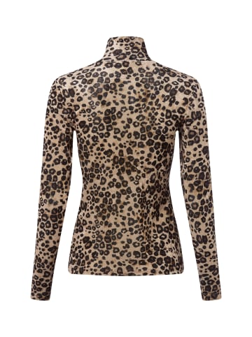 MARC CAIN COLLECTIONS Langarmshirt in beige schwarz