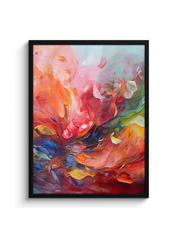 MuchoWow Poster mit Leiste Abstrakte Farbexplosion (BxH)