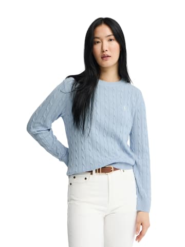 Polo Club Pullover RIGBY GO CABLE U COTTON W VO in Baby Blau