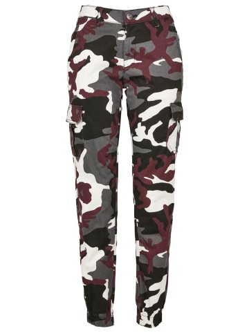 Urban Classics Cargo High Waist Camo Cargo Pants comfort/relaxed in Mehrfarbig