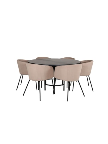 ebuy24 Essgruppe Copenhagen 1 Khaki 140 x 140 cm