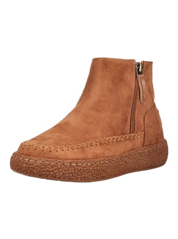 Stiefelette Cognac