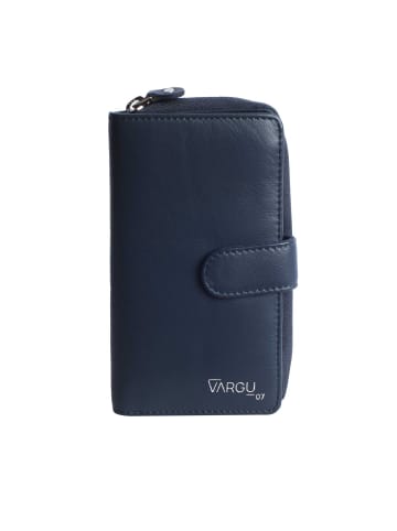 VARGU Echtleder Geldbörse SABA 1-A mono in navy