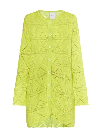 IZIA Damen Long Cardigan in Limette