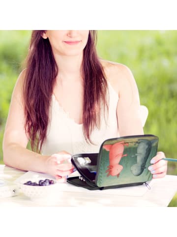 Mr. & Mrs. Panda Bleistiftetui Axolotl Liebe Design ohne Spruch in Weiß