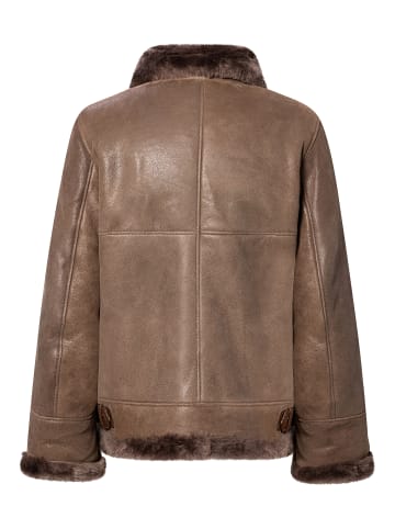 CBL Herren Lammfelljacke in mokka