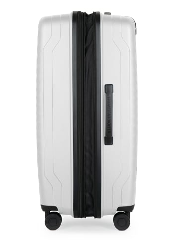 Hauptstadtkoffer Kotti - Großer Koffer Trolley recycling PP nachhaltig TSA in Weiß