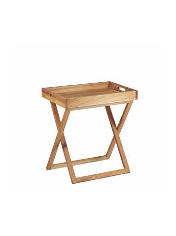 relaxdays Tabletttisch in Natur - (B)52 x (H)54 x (T)36 cm