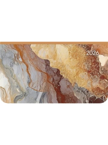 TeNeues Calendars & Stationery Kalender - Alpha Edition - Ladytimer Pad Marble 2026 - Taschenkalender 15,6&tim