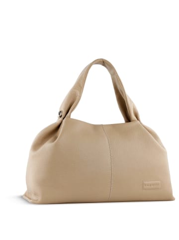 Bugatti Elsa - Schultertasche 38 cm (schwarz) in sand