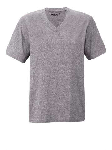 Men Plus Kurzarm T-Shirt in grau
