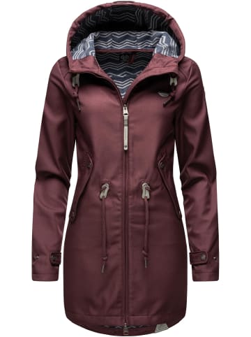 ragwear Outdoorjacke Leanne in Weinrot