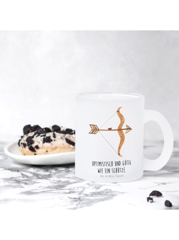 Mr. & Mrs. Panda Tee Tasse Sternzeichen Schütze mit Spruch in Transparent