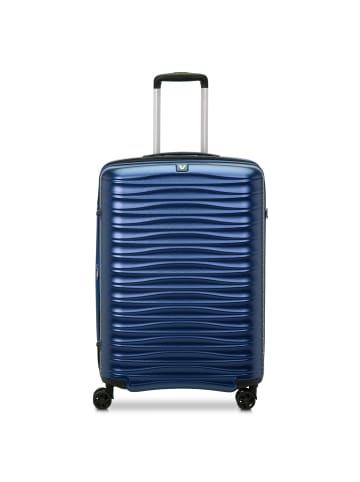 Roncato Wave 4 Rollen Trolley 65 cm mit Dehnfalte in denim