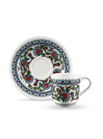 Korkmaz Topkapi 12-tlg. Mokkatassen-Set, 70 ml in Mehrfarbig