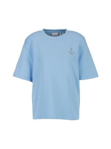 Rich & Royal T-Shirt Organic Felpa Sweat T-Shirt in blau