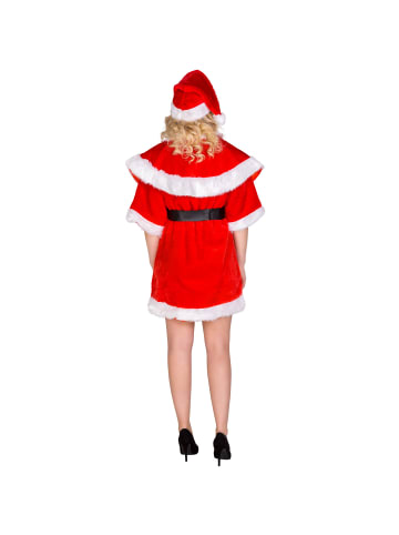 tectake Weihnachtsmann/Nikolaus, in rot, Gr. XL, Gürtel mit Goldschnalle
