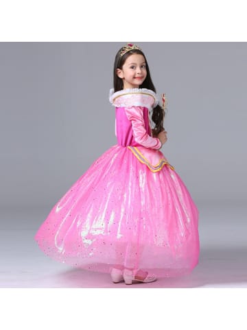 Katara Kostüm „Dornröschen“ Märchenkleid in pink/rosa