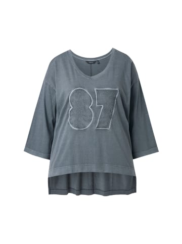 Ulla Popken Longshirt in graphitgrau