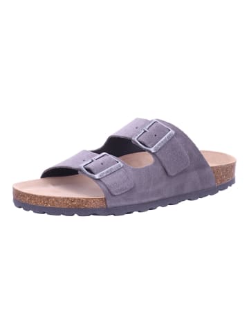 natural sense Damen Pantoletten Tieffußbett-bis30mm in Grau
