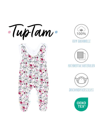 TupTam Baby Strampler mit Aufdruck Spruch 5er Pack in rosa Modell 2