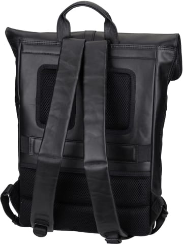 Jost Rolltop Rucksack Aarhus 9124 in Schwarz