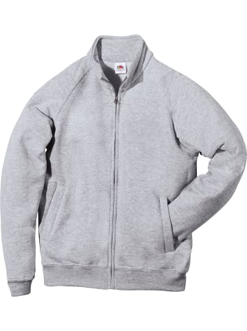 Fruit of the Loom Sweat Unisex-Freizeitjacke in grau