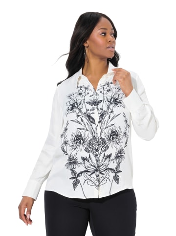 Ulla Popken Hemdbluse in schneeweiß