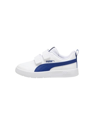 Puma Kinder-Low-Top-Sneaker mit Klettverschluss Courtflex V3 V PS Weiß