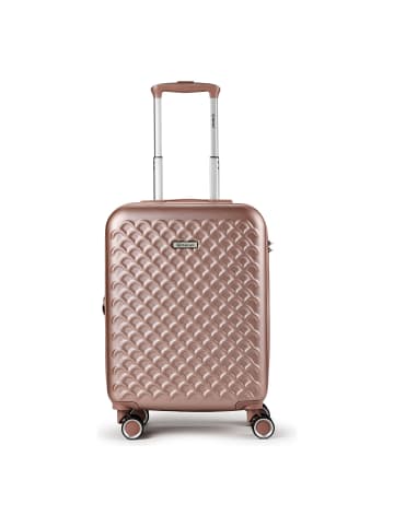 benzi 5823 4 Rollen Kabinentrolley S 53 cm mit Dehnfalte rosa
