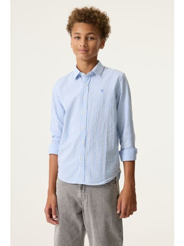 Garcia Langarmhemd gestreift in stripe blue