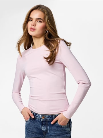 Pieces Oberteil mit langen Ärmeln in Roseate Spoonbill