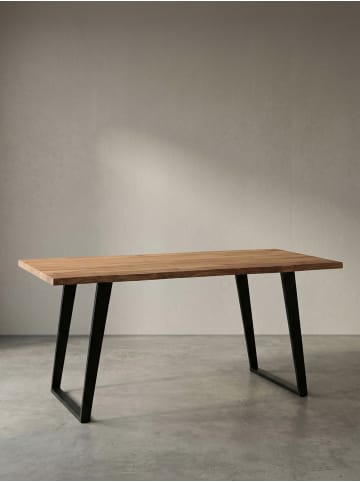 KADIMA DESIGN Esstisch Massiv, Familientisch Industrial Design, Baumkante
