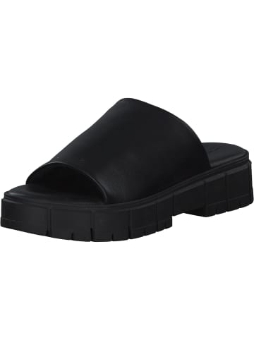 Tamaris Plateau-Pantoletten in Schwarz