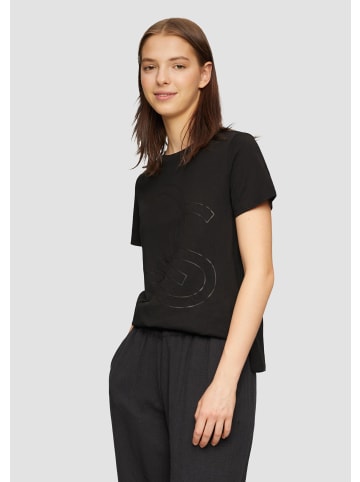 QS T-Shirt in 99D0_schwarz