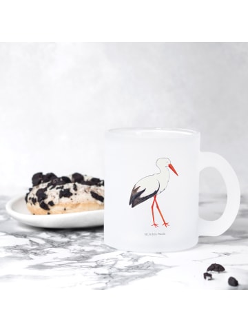 Mr. & Mrs. Panda Kaffeetasse Storch ohne Spruch in Transparent