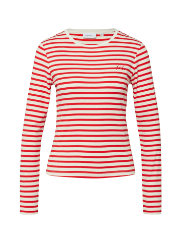 comma Langarmshirt in rot beige