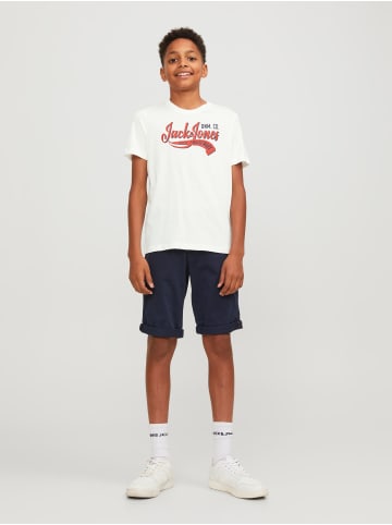 JACK & JONES Junior T-Shirt JJELOGO TEE in cloud dancer