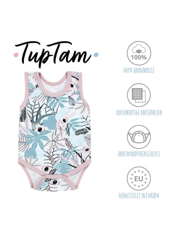 TupTam Baby Mädchen Achselbody 5er Pack in rosa